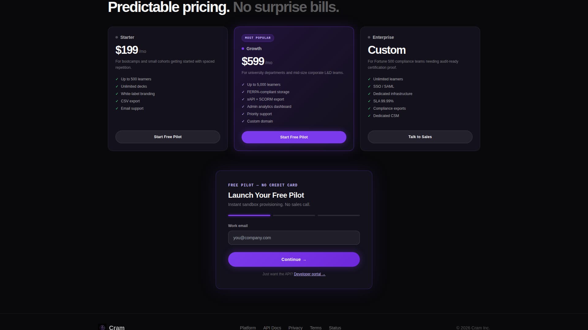 Cram - Powerful Whitelabel Landing Page Template