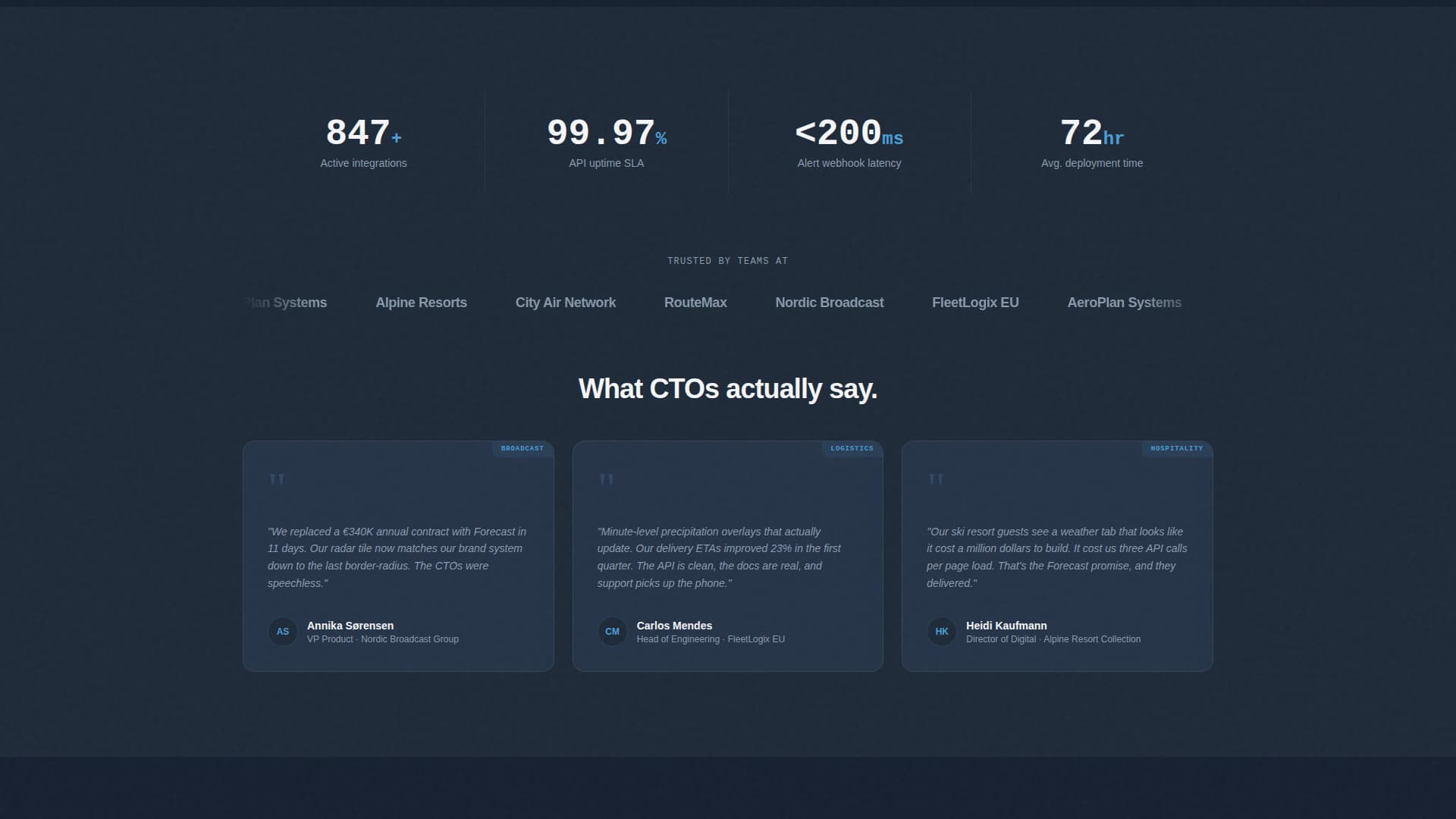 Forecast - Powerful Whitelabel Landing Page Template
