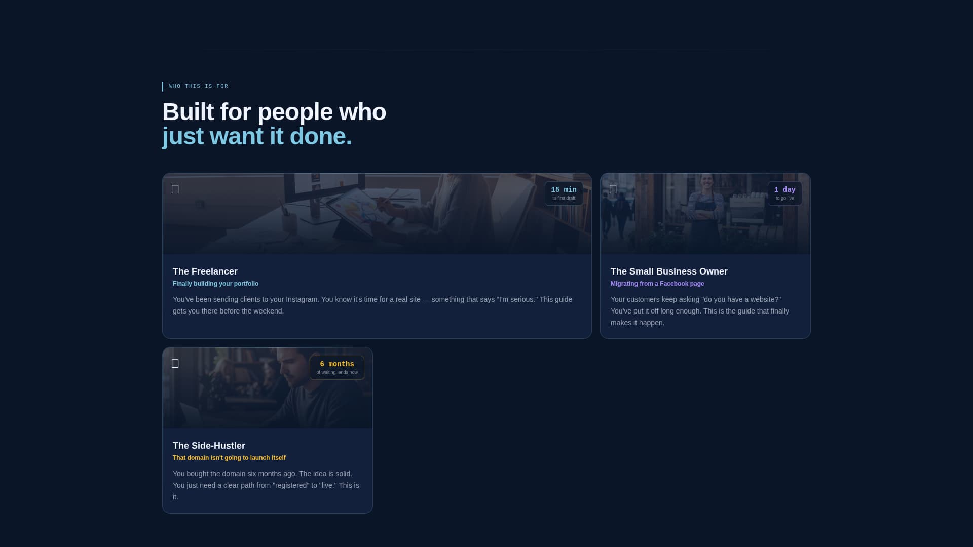 Launchpad - Powerful Wix Guide Landing Page Template
