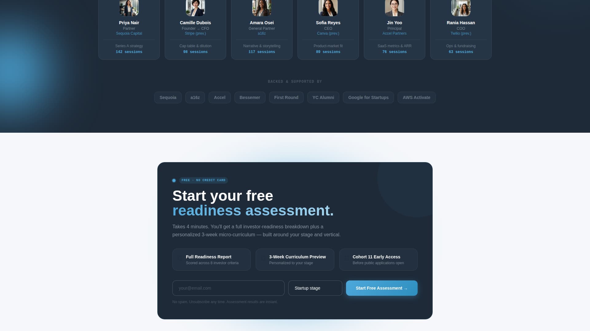 Accelerate - Investorready Accelerator Landing Page Template