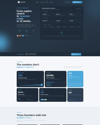 Accelerate - Investorready Accelerator Landing Page Template