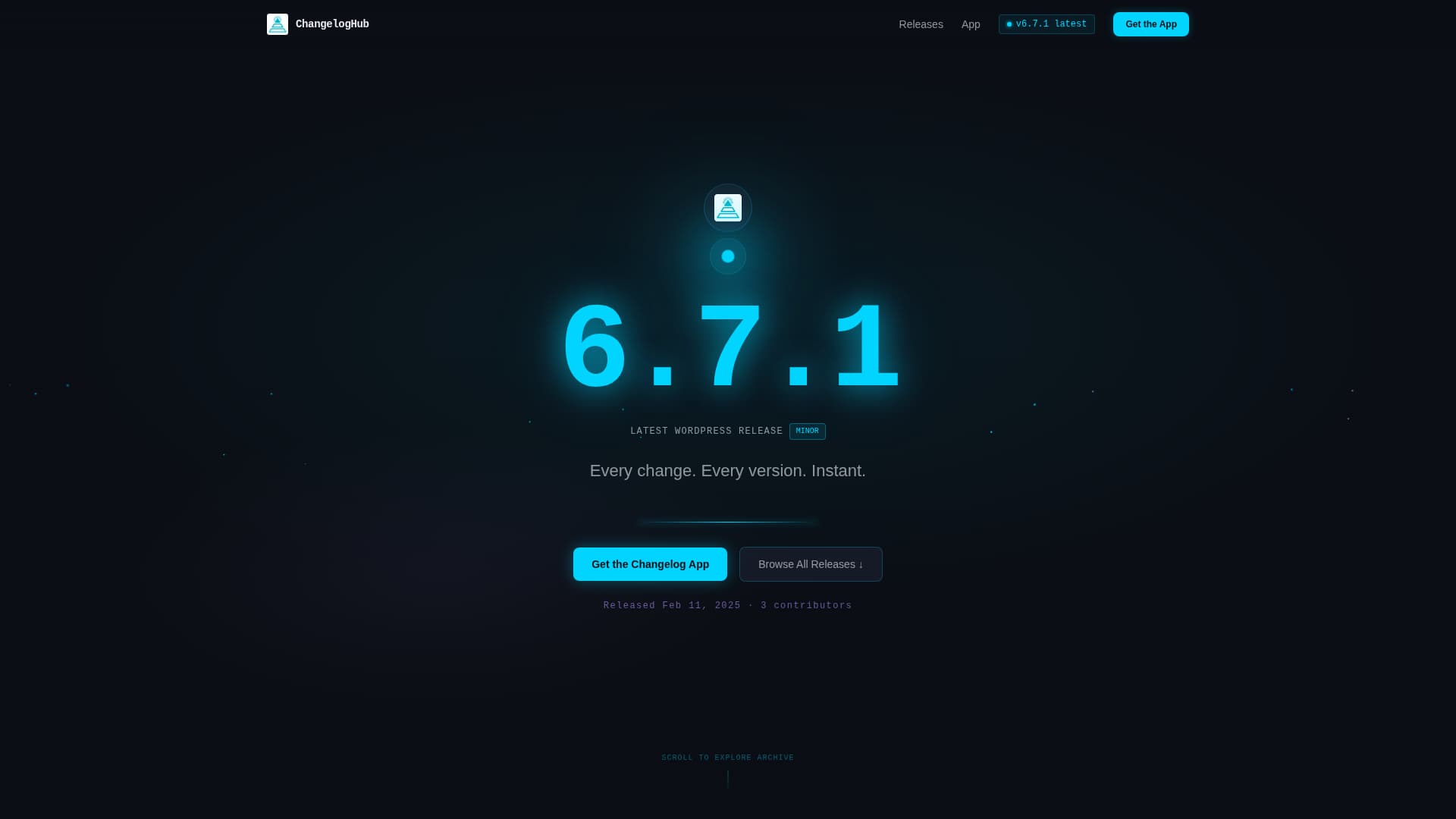 Changelog - Luminous WordPress Landing Page Template