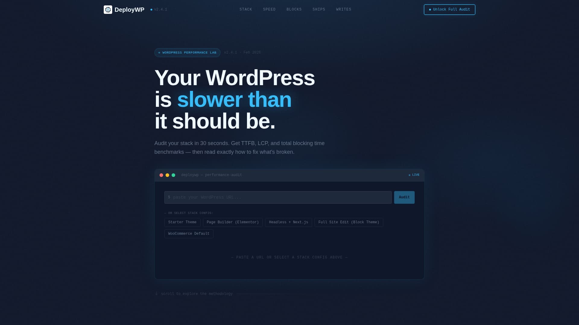 Deploy - High-Performance WordPress Landing Page Template