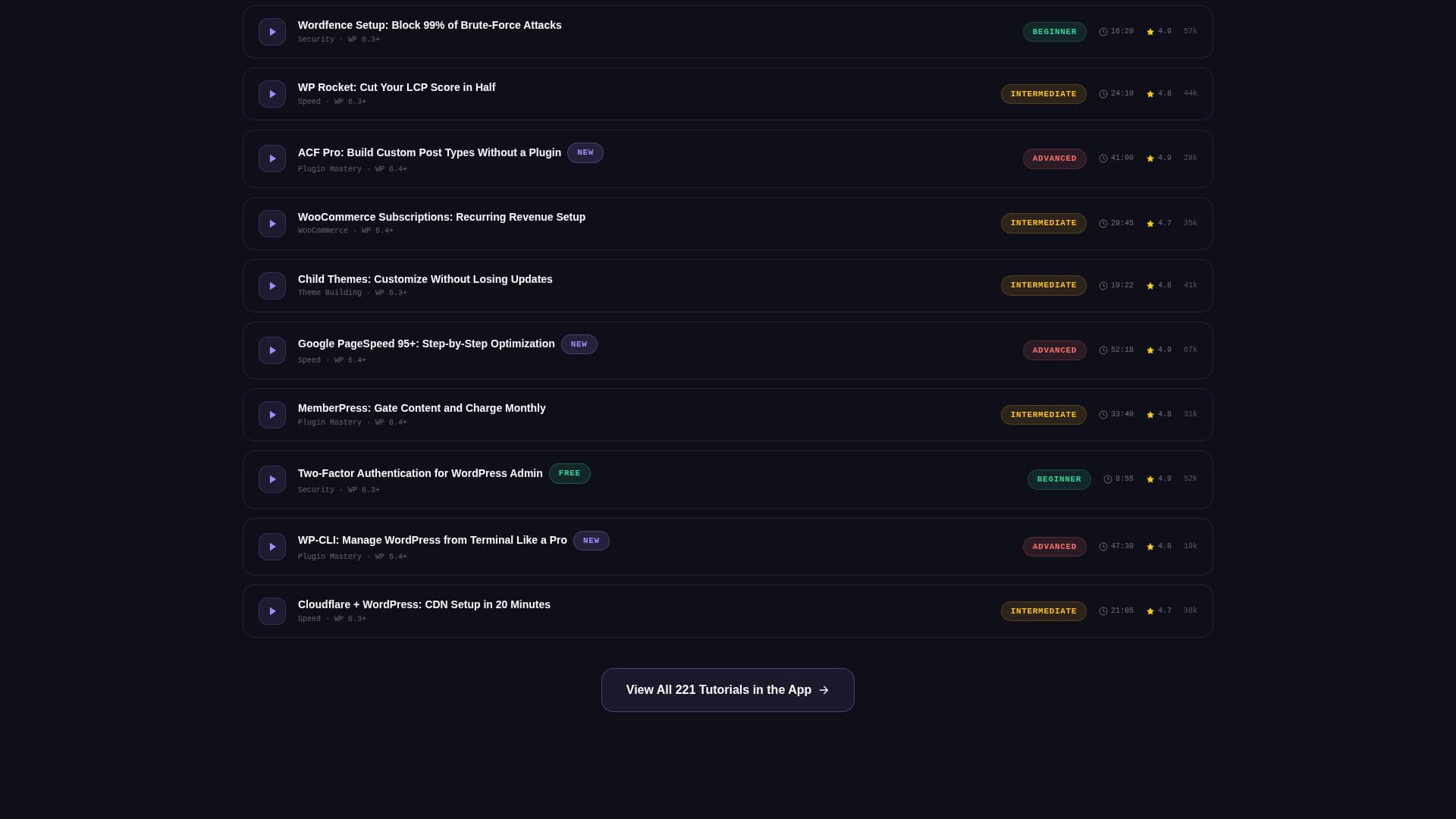 WordPress - Powerful Tutorial Landing Page Template