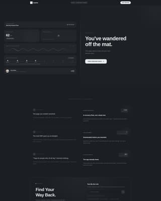 Yoga Studio 404 Recovery Website Template