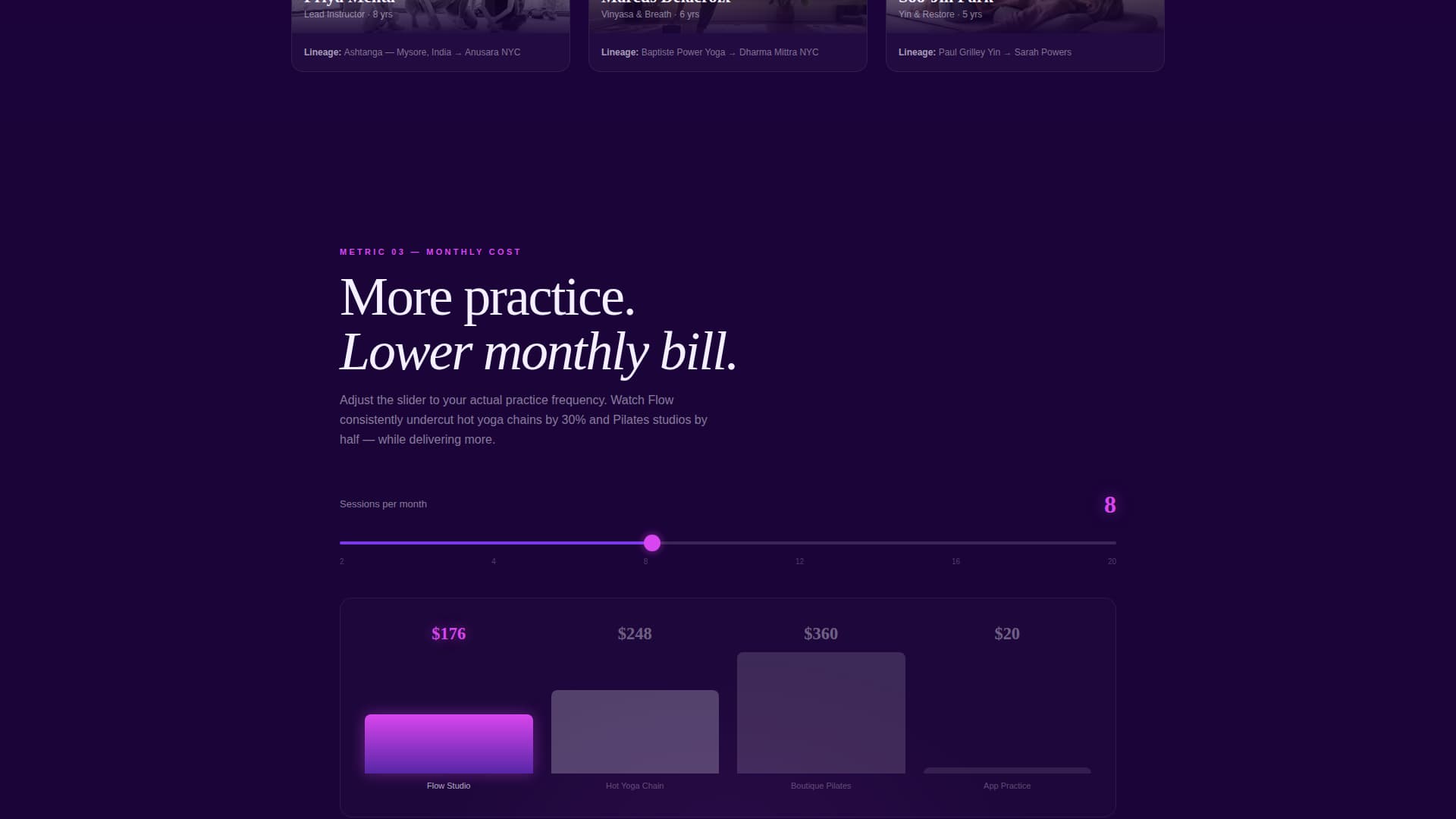 Flow - Dynamic Yoga Landing Page Template
