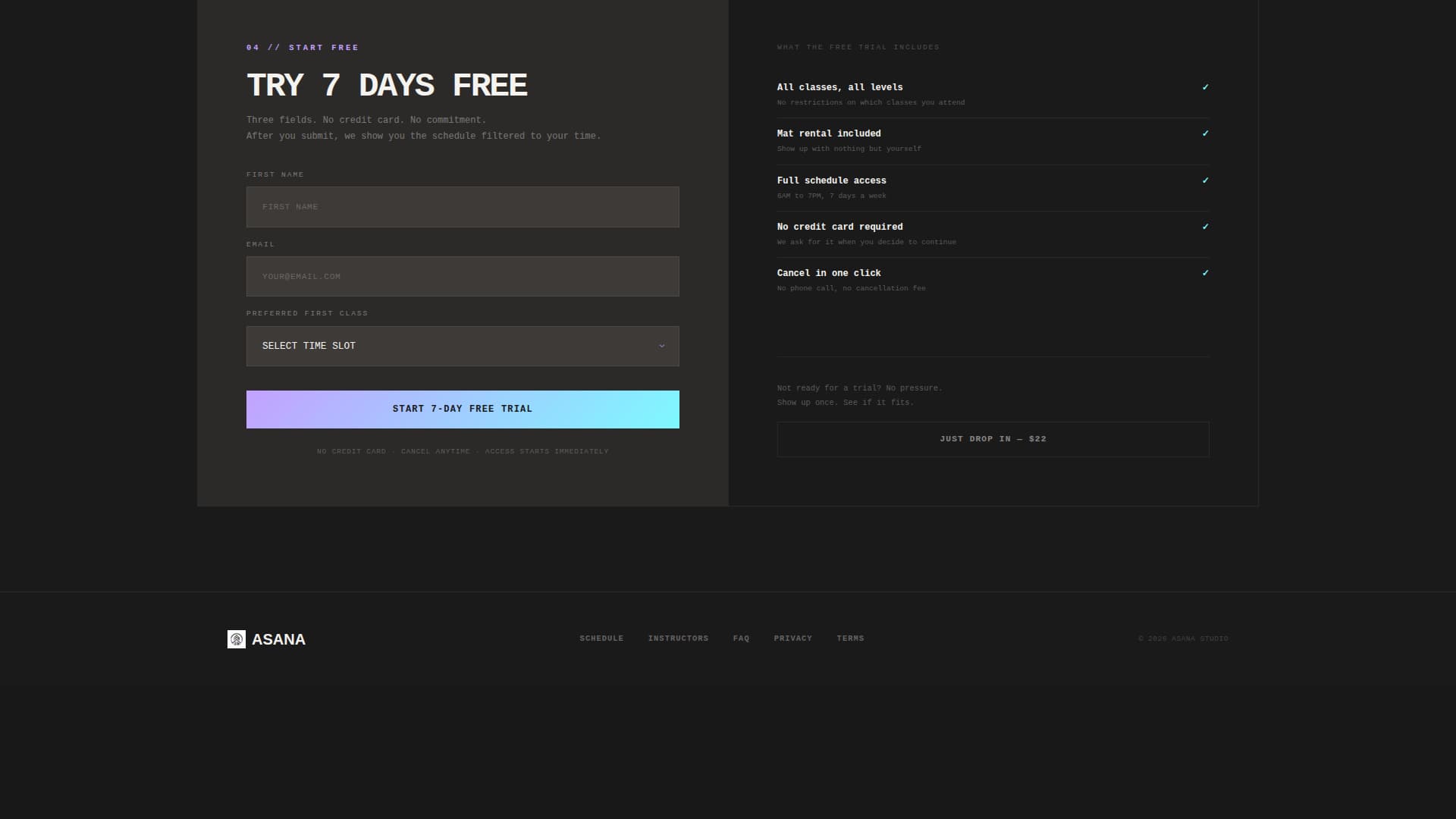 Flow — Yoga Practice Landing Page Template