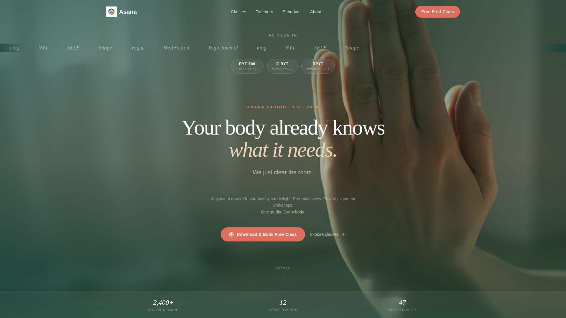 Zen — Yoga Wellness Landing Page Template
