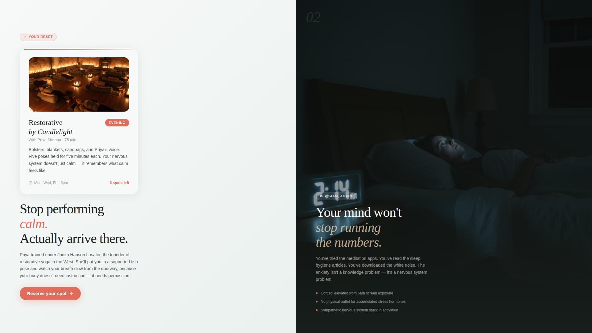 Zen — Yoga Wellness Landing Page Template