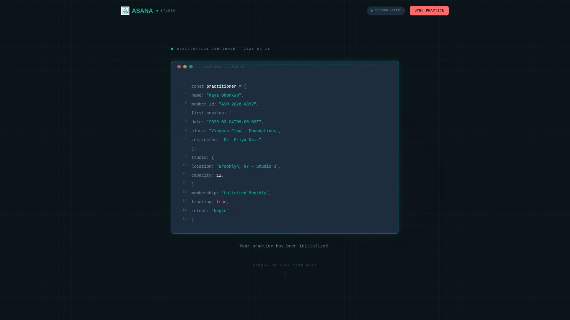 Asana - Dynamic Yoga Studio Landing Page Template