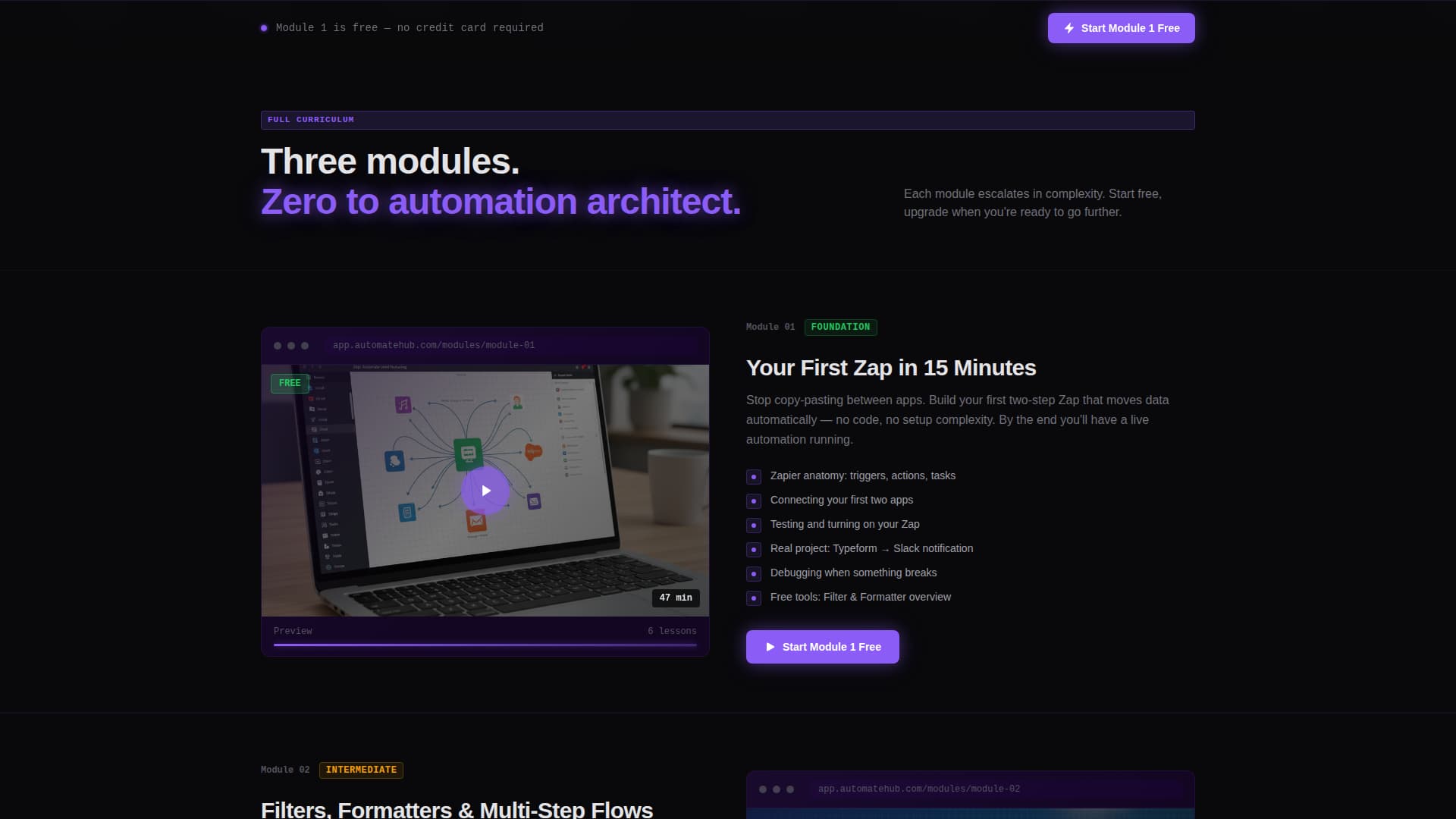 Automate - Powerful Zapier Landing Page Template