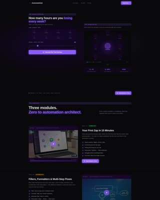 Automate - Powerful Zapier Landing Page Template