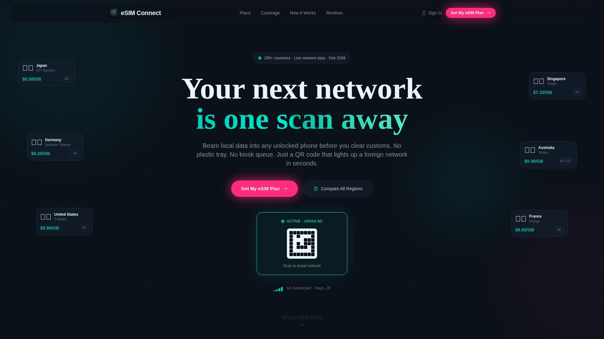 Roam - Instant eSIM Landing Page Template