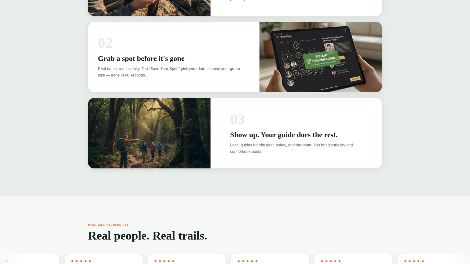 Scout - Thrilling Activity Landing Page Template
