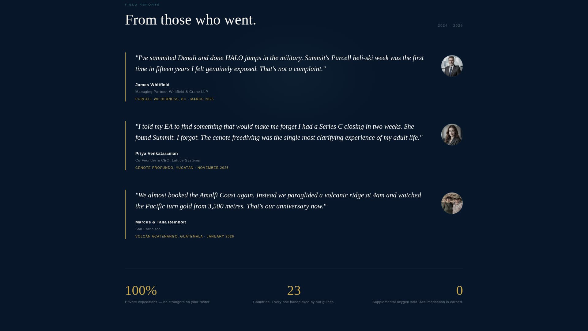 Summit - Breathtaking Adventure Landing Page Template