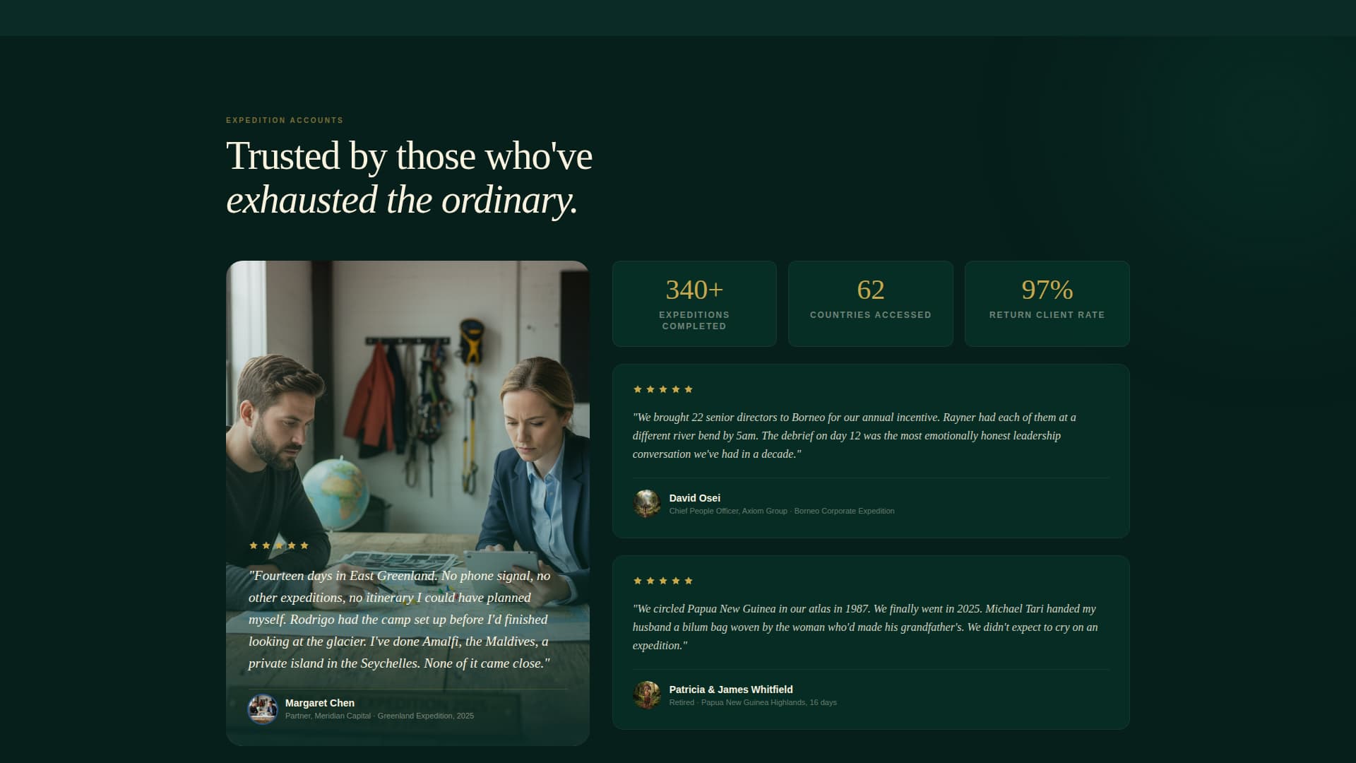 Traverse - Luxe Adventure Landing Page Template