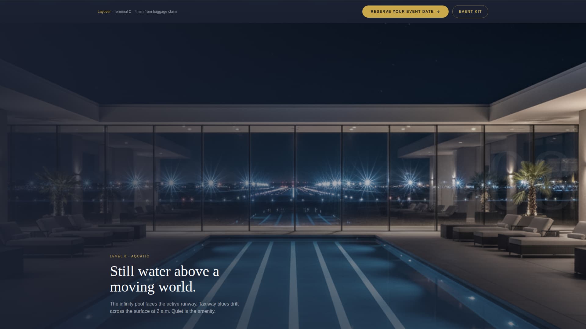 Layover - Stunning Airport Hotel Landing Page Template