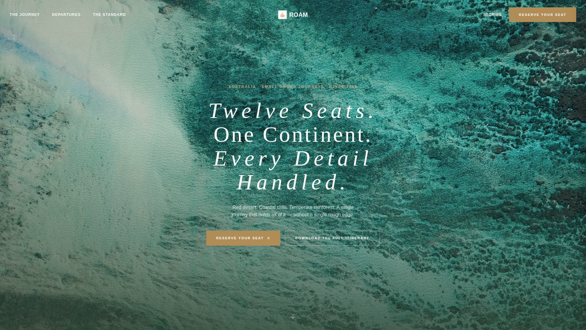 Roam - Luxe Australia Landing Page Template