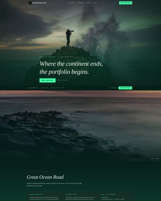 Shorebreak - Immersive Photography Landing Page Template