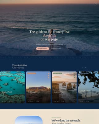 Wander - Immersive Australia Landing Page Template