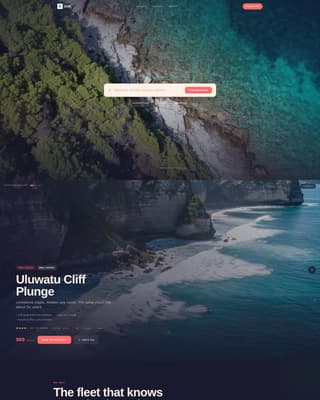 Drift - Immersive Adventure Landing Page Template