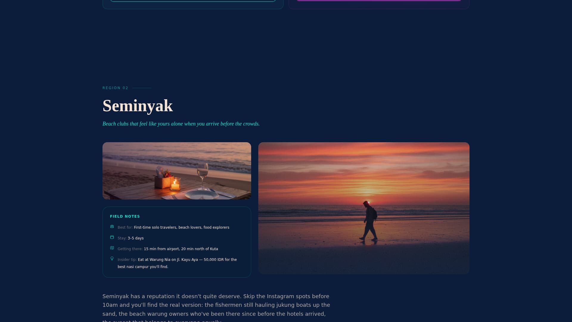 Drift - Immersive Solotravel Landing Page Template
