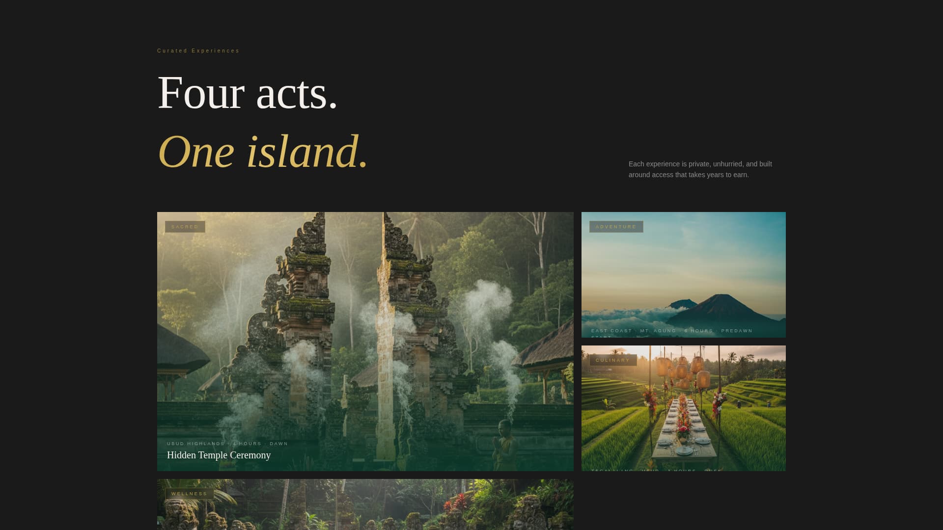 Jalan - Cinematic Bali Landing Page Template