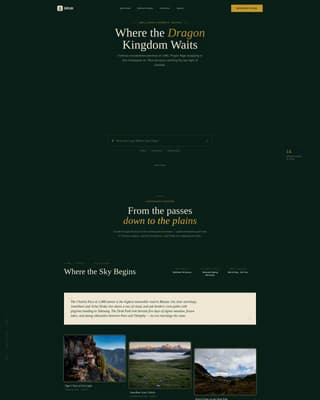 Druk - Immersive Himalayan Landing Page Template
