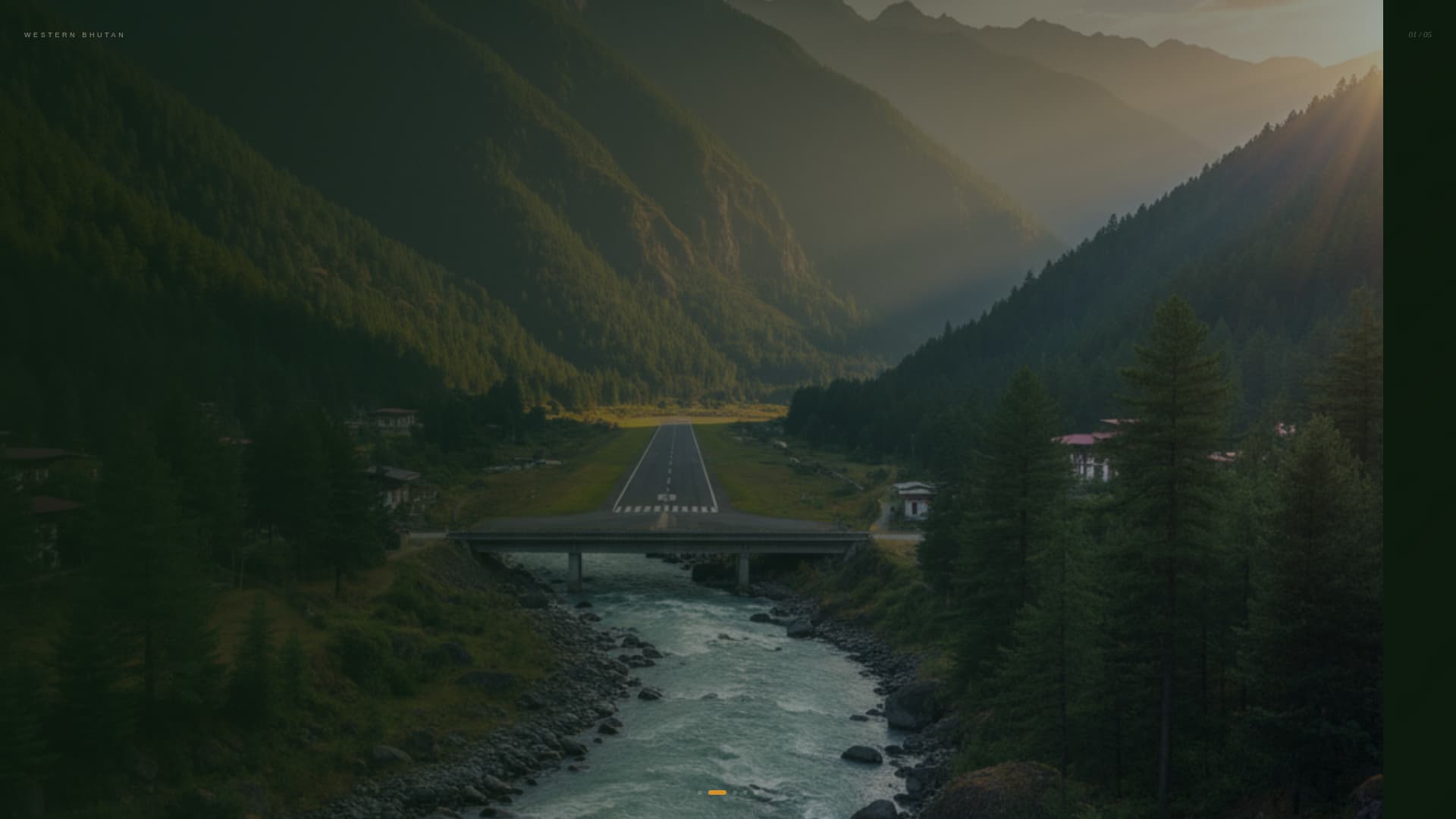 Dzongkha - Immersive Honeymoon Landing Page Template