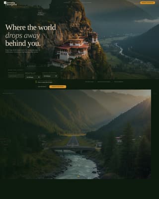 Dzongkha - Immersive Honeymoon Landing Page Template