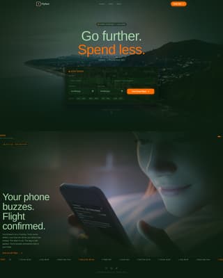 Flyfare - Immersive Budgetairline Landing Page Template