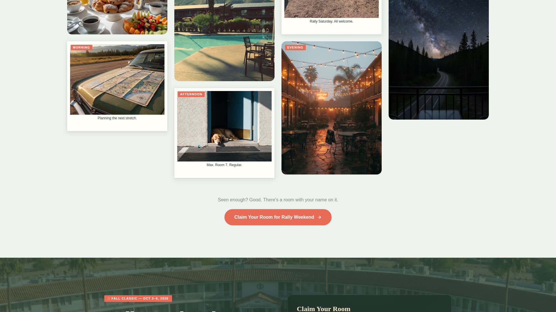 Vacancy - Retro Motel Landing Page Template