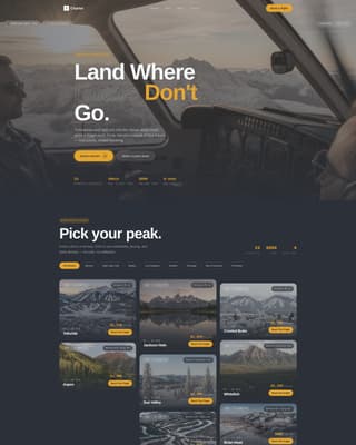 Alpine - Premium Charter Landing Page Template