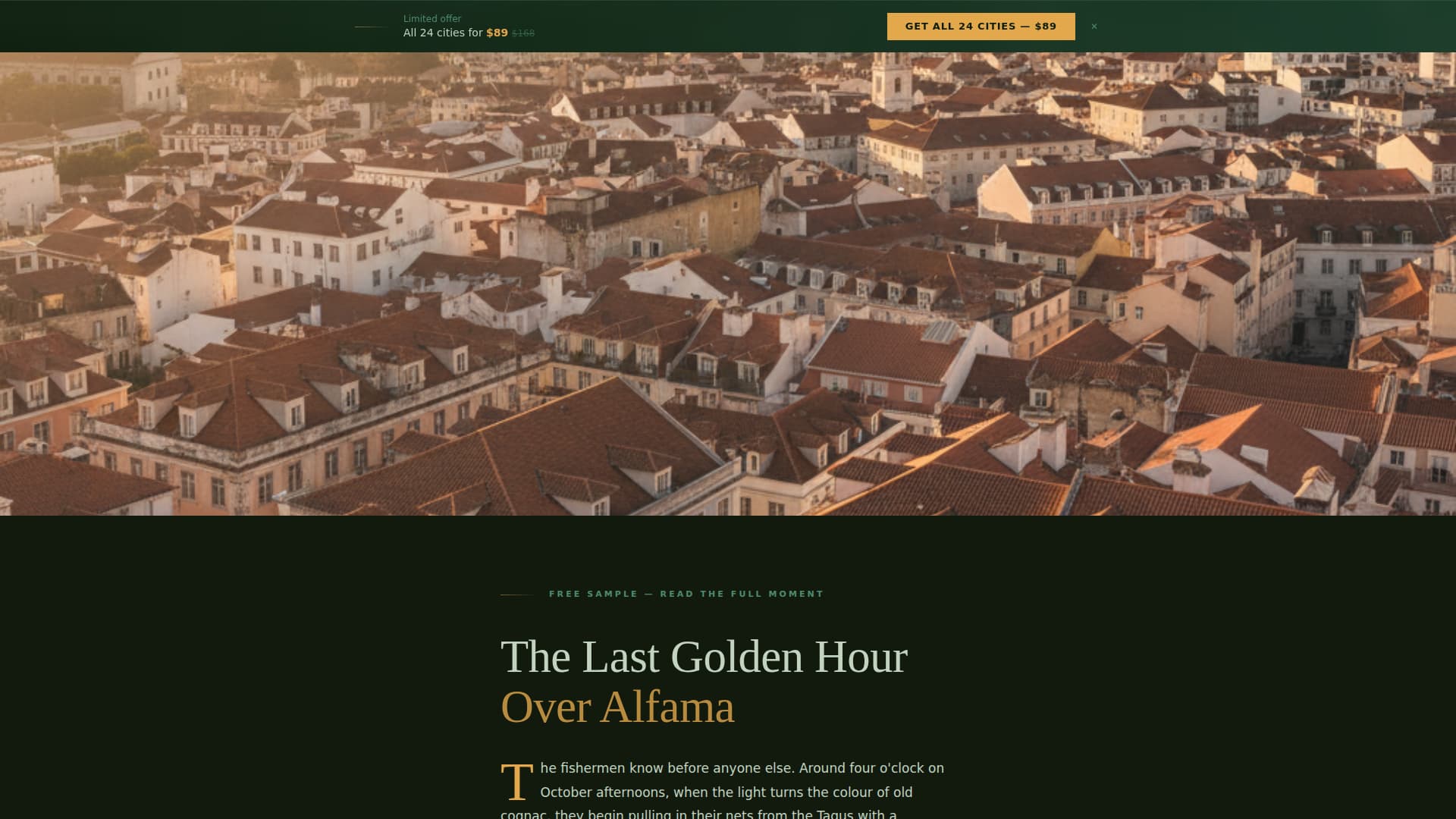 Wander - Immersive Destination Landing Page Template