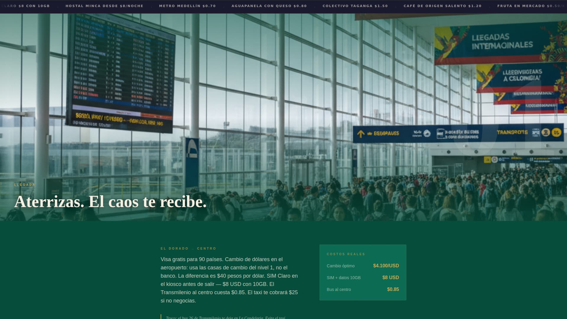 Ruta - Neoretro Colombia Landing Page Template