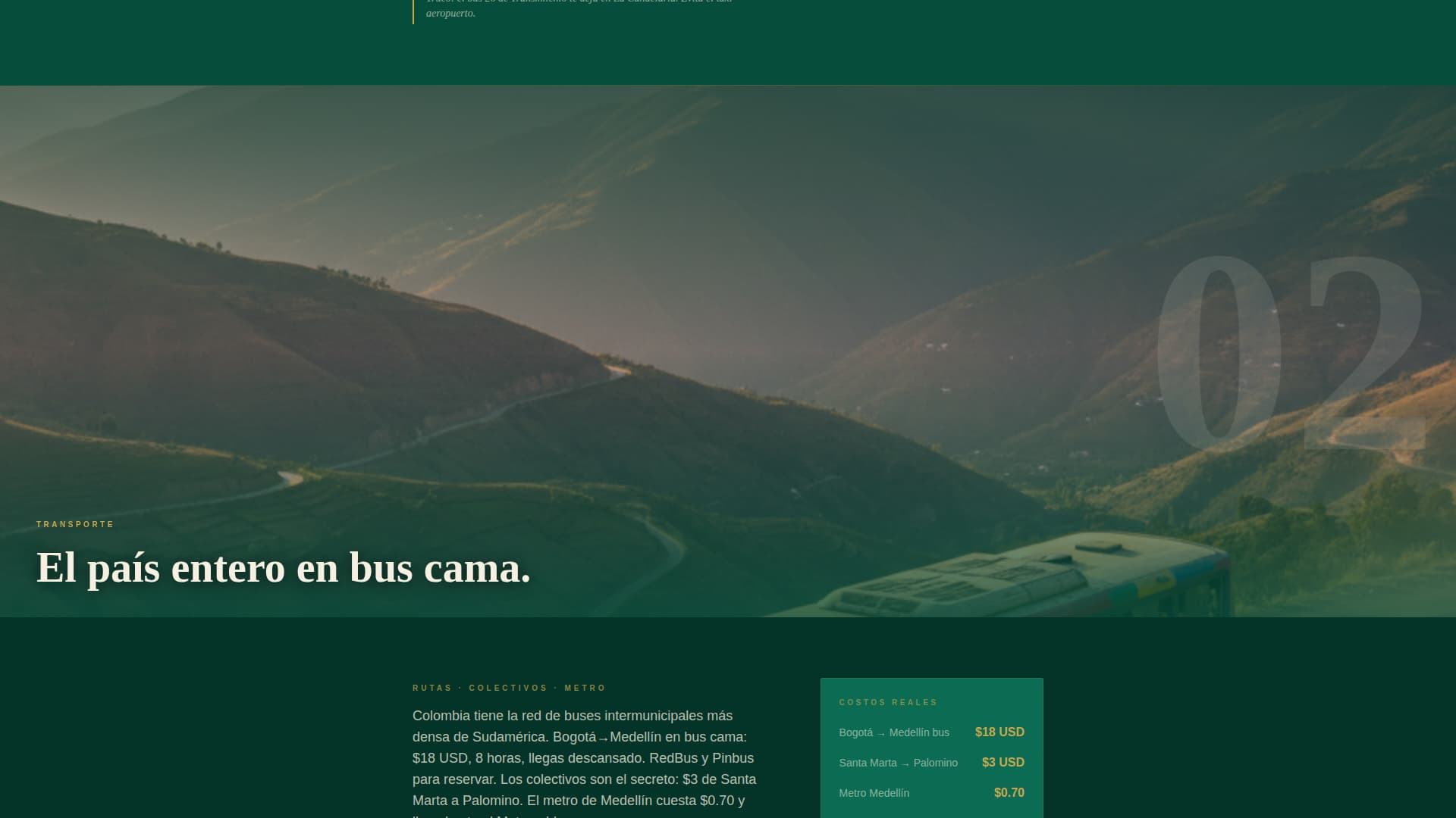 Ruta - Neoretro Colombia Landing Page Template