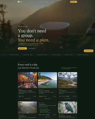 Ruta - Immersive Solotravel Landing Page Template