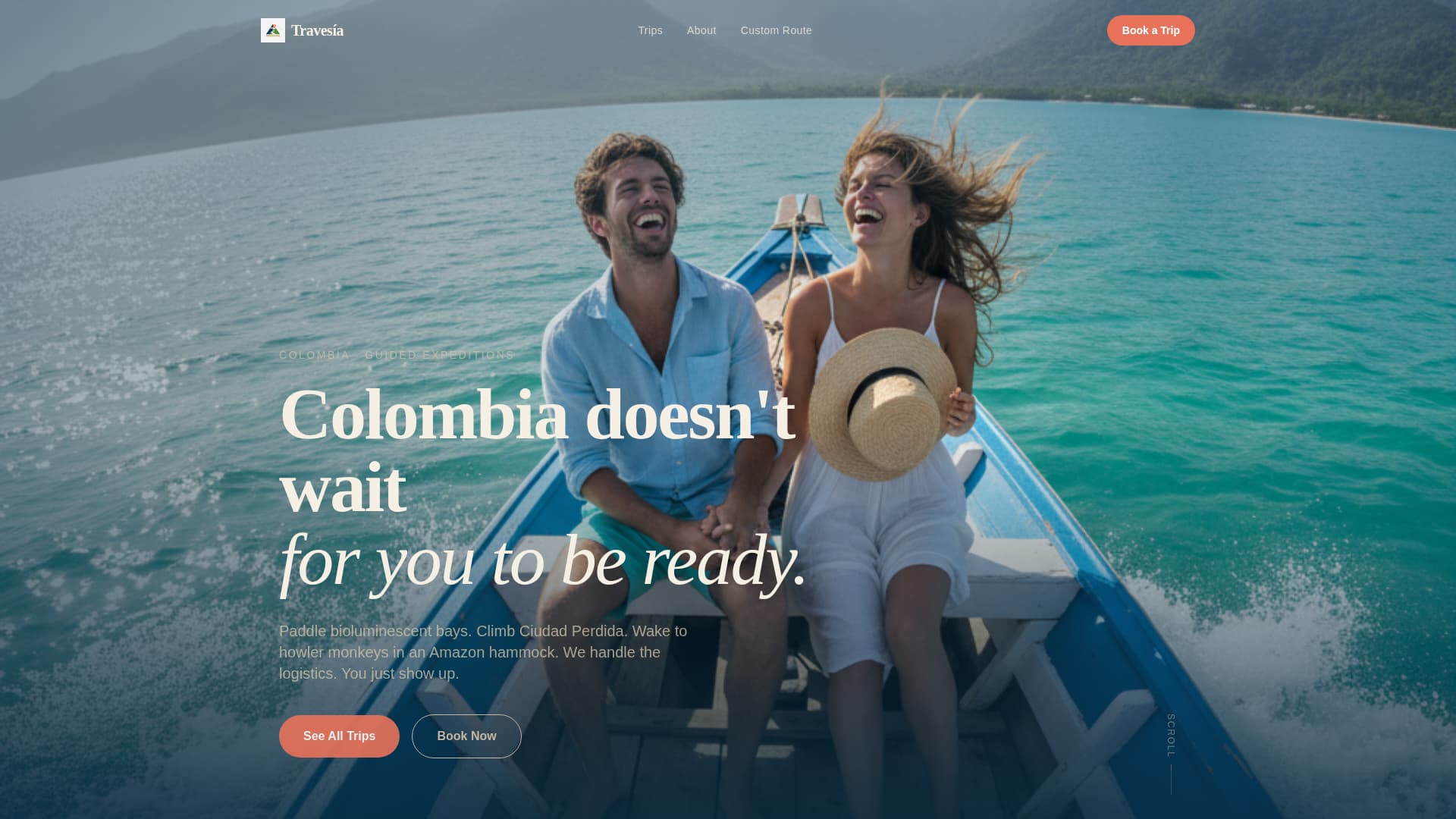 Travesa - Immersive Colombia Landing Page Template