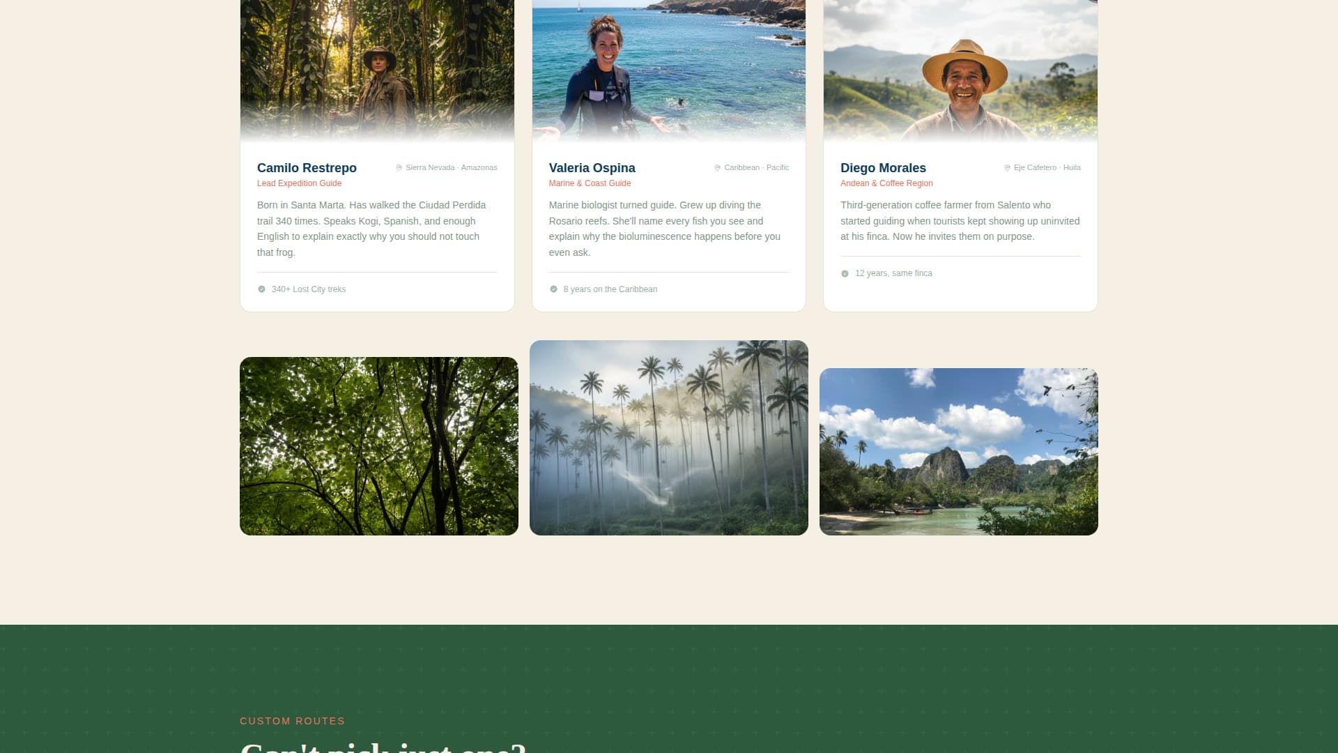 Travesa - Immersive Colombia Landing Page Template