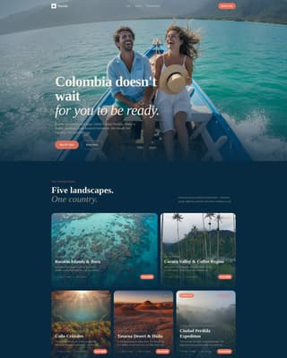 Travesa - Immersive Colombia Landing Page Template