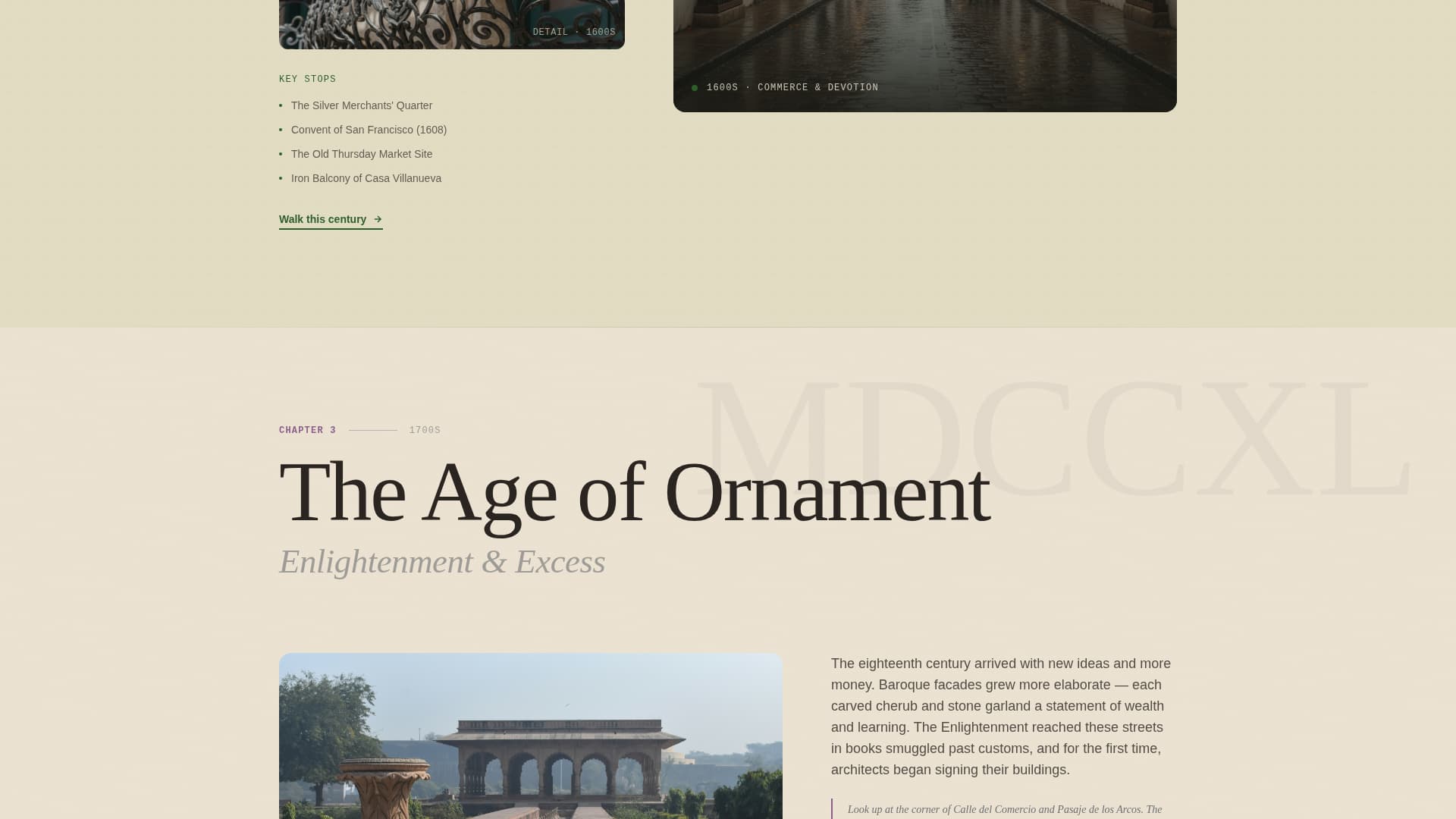 Paseo - Immersive Heritage Landing Page Template