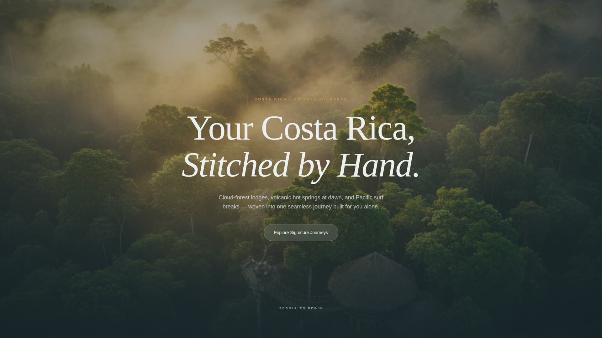 Jornada - Immersive Luxury Landing Page Template