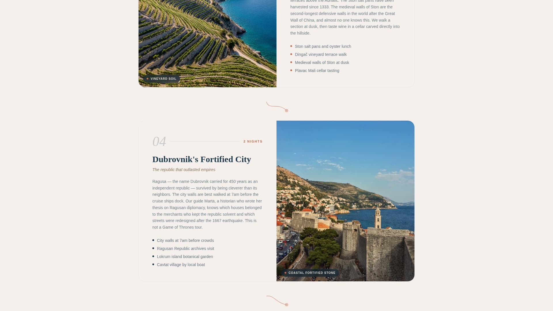 Coastal — Immersive Dalmatian Travel Landing Page Template