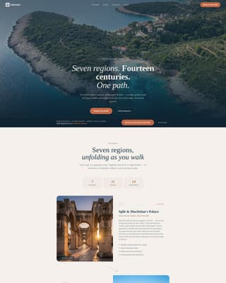 Coastal — Immersive Dalmatian Travel Landing Page Template