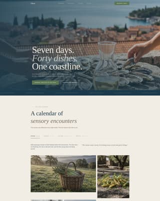 Okusi - Immersive Culinary Landing Page Template