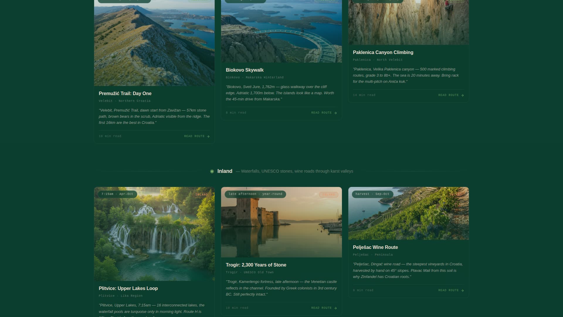 Dalmatia - Cinematic Croatia Landing Page Template