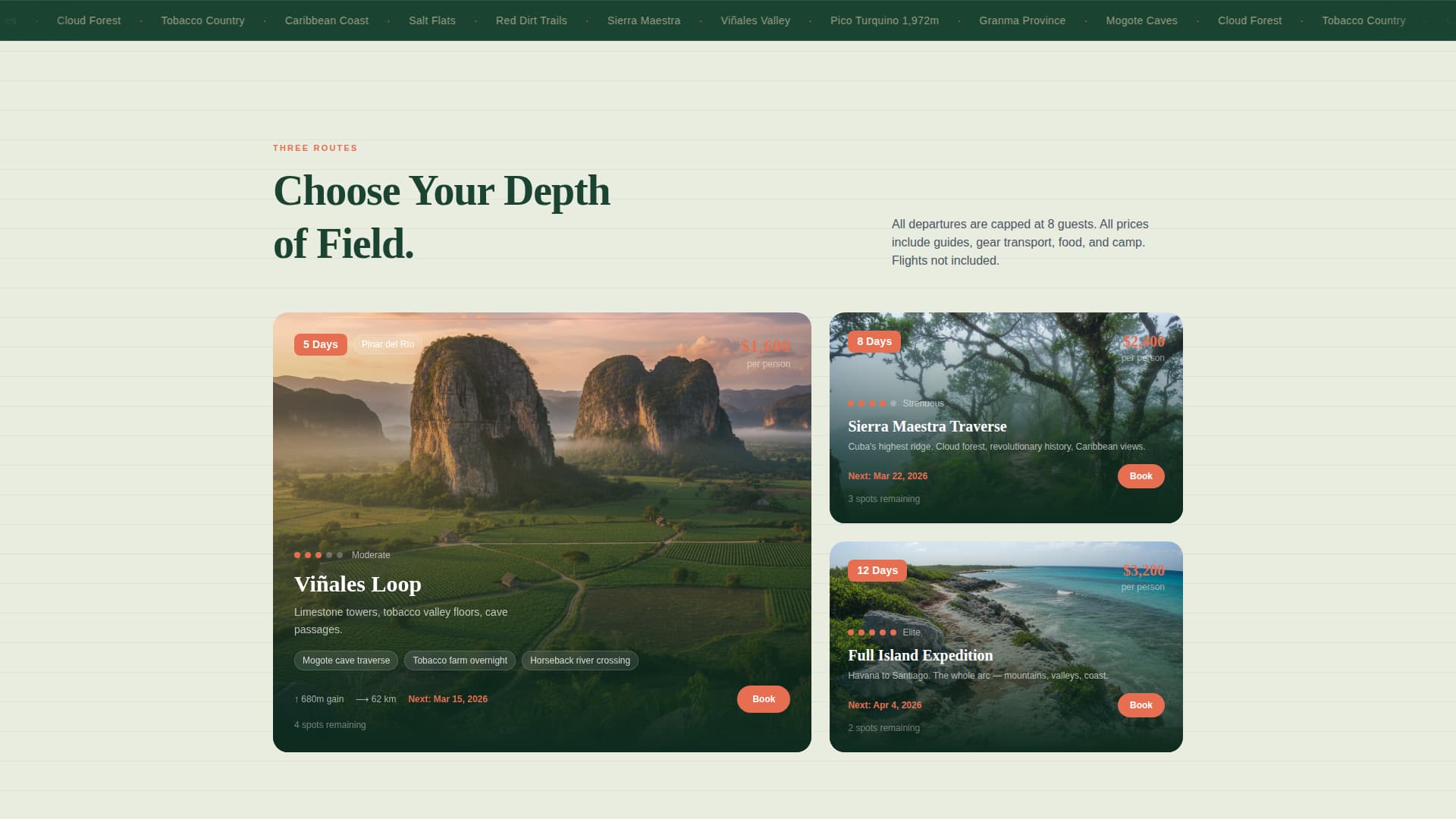 Trek - Cinematic Adventure Landing Page Template