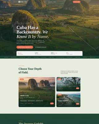 Trek - Cinematic Adventure Landing Page Template