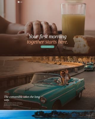 Luna - Romantic Honeymoon Landing Page Template