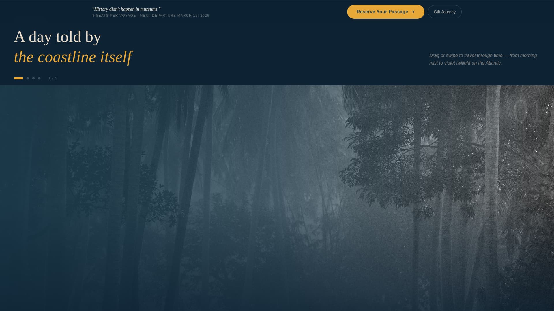 Passage - Immersive Heritage Landing Page Template